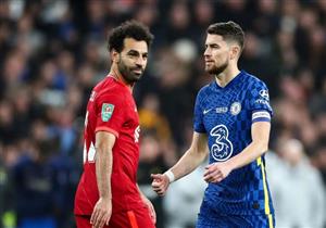 صورة.. جورجينيو يؤكد ما قاله صلاح قبل تسديد ركلة الترجيح بكأس كاراباو