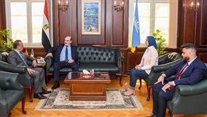 محافظ الإسكندرية: حريصون على دعم الجالية الفلسطينية (صور)