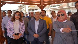 وزير التنمية المحلية يفتتح طريق الدكتور مصطفى مشرفة وميدان الشهابية بدمياط
