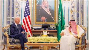 بايدن يلتقي خادم الحرمين الملك سلمان بن عبد العزيز في السعودية