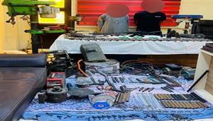  ضبط اثنين لإدارتهما ورشة لتصنيع الأسلحة النارية في الفيوم