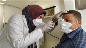 صور.. فحص 1800 مواطن خلال قافلة طبية في بني سويف