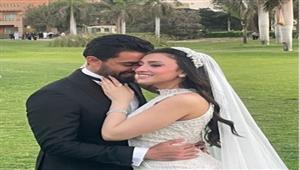 الصور الأولى من حفل زفاف إسلام جمال 