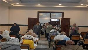 نائب رئيس جامعة بنها يتفقد سير الامتحانات بكلية التربية