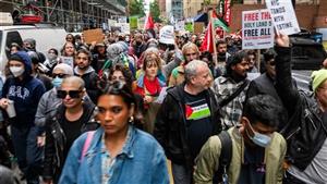 مظاهرات في نيويورك دعمًا لغزة ورفضًا للدعم الأمريكي للاحتلال الإسرائيلي