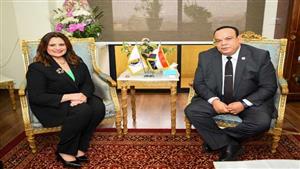 تصويت المصريين في الخارج.. تفاصيل لقاء رئيس "الوطنية للانتخابات" وزيرةَ الهجرة