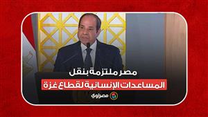 السيسي: مصر ملتزمة بنقل المساعدات الإنسانية لقطاع غزة