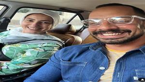 عمرو وهبة رفقة حنان مطاوع في كواليس "صوت وصورة"