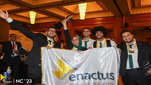 جامعة حلوان تحصد المركز الأول مكرر بفريق"إيناكتس ENACTUS" 