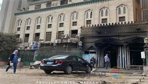 حريق مستشفى النور بالمطرية.. ما الذي فعله رواد المقهى المجاور؟ (صور)