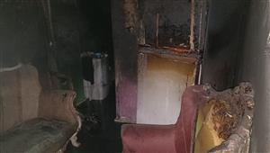 مصابان بحالة اختناق في حريق شقة بالكيت كات