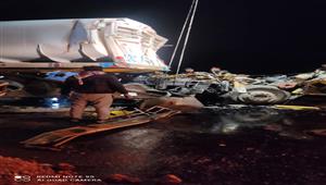 بسبب الأمطار.. وفاة 3 في اصطدام سيارتين بالدقهلية