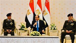 السيسي: عازمون بكل صدق على استكمال مسيرة تضحية الشهداء