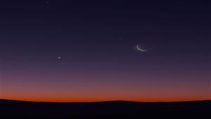 هلال القمر يقترن بـ"سيد الخواتم".. ظاهرة فلكية جديدة فجر الأحد