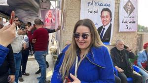 وصول نهال عنبر انتخابات نقابة المهن التمثيلية بالبحر الأعظم (صور)