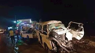 مصرع شخص وإصابة آخر في حادث سير ببني سويف