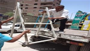 استجابة للمواطنين.. رفع 300 حالة تعدٍ في ميادين الجيزة والمنيب -صور