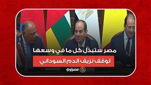 السيسي: مصر ستبذل كل ما في وسعها لوقف نزيف الدم السوداني