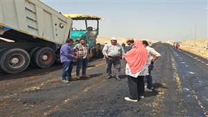 مسئولو جهاز سوهاج الجديدة يتفقدون أعمال الطرق والمرافق 