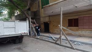 صور- انهيار شرفة عقار في المنتزه بالإسكندرية