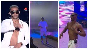 "صلاتك ورياضتك".. محمد رمضان يوجه نصيحة لشاب في حفله بالسعودية