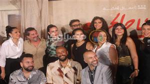 بالصور| ركين سعد وهادي الباجوري وچيهان الشماشرجي في العرض الخاص لأولى حلقات "سفاح الجيزة"