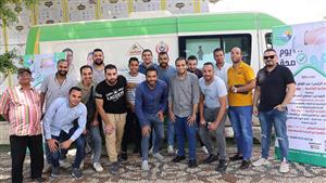 شركة مياه القاهرة تستضيف حملة " 100 يوم صحة" للكشف على العاملين