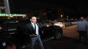 هاني رمزي وطارق علام وعمرو مصطفى في عزاء شقيق محمد فؤاد