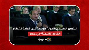 الرئيس السيسي: الدولة حريصة على قيادة القطاع الخاص للتنمية في مصر