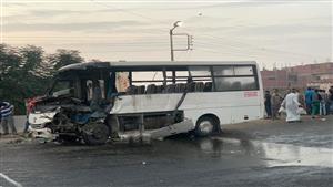 الميني باص تحول خردة.. أول صور من حادث محور الرياح التوفيقي بالقليوبية