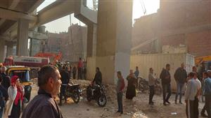 20 متر خرسانة فوق رؤوس 6 عمال.. لحظات الرعب في حادث محور كمال عامر 