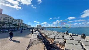 بعد 6 أيام أمطار.. سماء الإسكندرية مشمسة- فيديو وصور