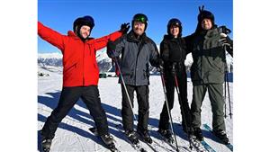 بالصور- ياسمين صبري في أحدث ظهور على الجليد في سويسرا