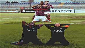 أحمد ياسر ريان يحتفل على طريقة زوجته (صورة)