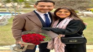 منة فضالي مع أحمد زاهر من كواليس مسلسل "محارب" رمضان 2024