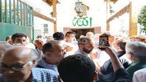 30 صورة ترصد تشييع جثمان إلهام مطاوع زوجة الدكتور حسام موافي