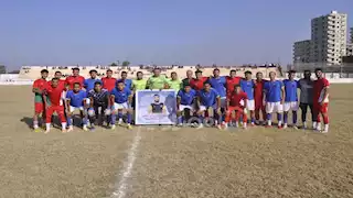 "في الجنة يا شوقي".. دقيقة حداد على روح لاعب كفر الشيخ بدوري القسم الرابع - صور