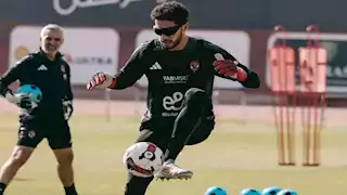 "بعد ظهور الشناوي بها".. محمد عواد بالنظارة السوداء في تدريبات الزمالك