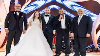  رامي صبري وعماد زيادة.. نجوم الفن في حفل زفاف ابنة تامر أمين ونجل الليثي.. صور