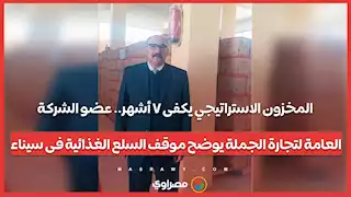 المخزون الاستراتيجي يكفى ٧ أشهر.. عضو الشركة العامة لتجارة الجملة يوضح موقف السلع الغذائية فى سيناء