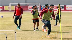 انتظام أحمد عبد القادر في التدريبات الجماعية للأهلي استعداداً لمواجهة شباب بلوزداد