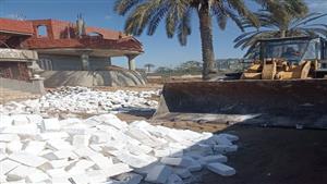 بالصور- إزالة 33 حالة تعد في سادس أيام الموجة 22 لاسترداد أراضي الدولة بالشرقية