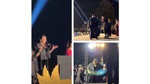 محمود حميدة يُقبل يد إيمي سمير غانم وتعلق: "أهدي التكريم لنفسي" 