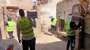 بالصور- توزيع 8 آلاف كرتونة رمضان على الأسر الأولى بالرعاية في سوهاج 