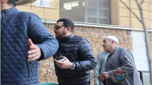 بالصور| وصول مصطفى كامل جنازة الموسيقار حلمي بكر 