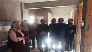 نائب محافظ أسوان تتابع أعمال إنشاء مجمع مدارس الرضوانية