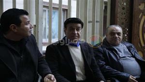 بالصور.. حلمي عبدالباقي وإيهاب فهمي في عزاء الموسيقار حلمي بكر