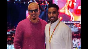 "أحسن لاعب في آسيا".. عمرو دياب ينشر صورته مع سالم الدوسري ويعلق