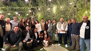 ليلى أحمد زاهر وخطيبها في سحور منتج مسلسل"أعلى نسبة مشاهدة"(صور)