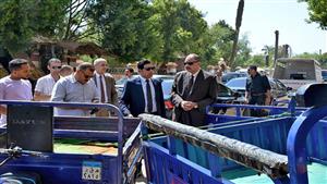 بالصور- محافظ سوهاج يتفقد قرى جزيرة شندويل ومدينة المراغة